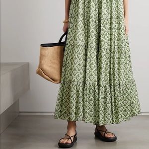 Rhode Joanna printed cotton-voile maxi dress size M